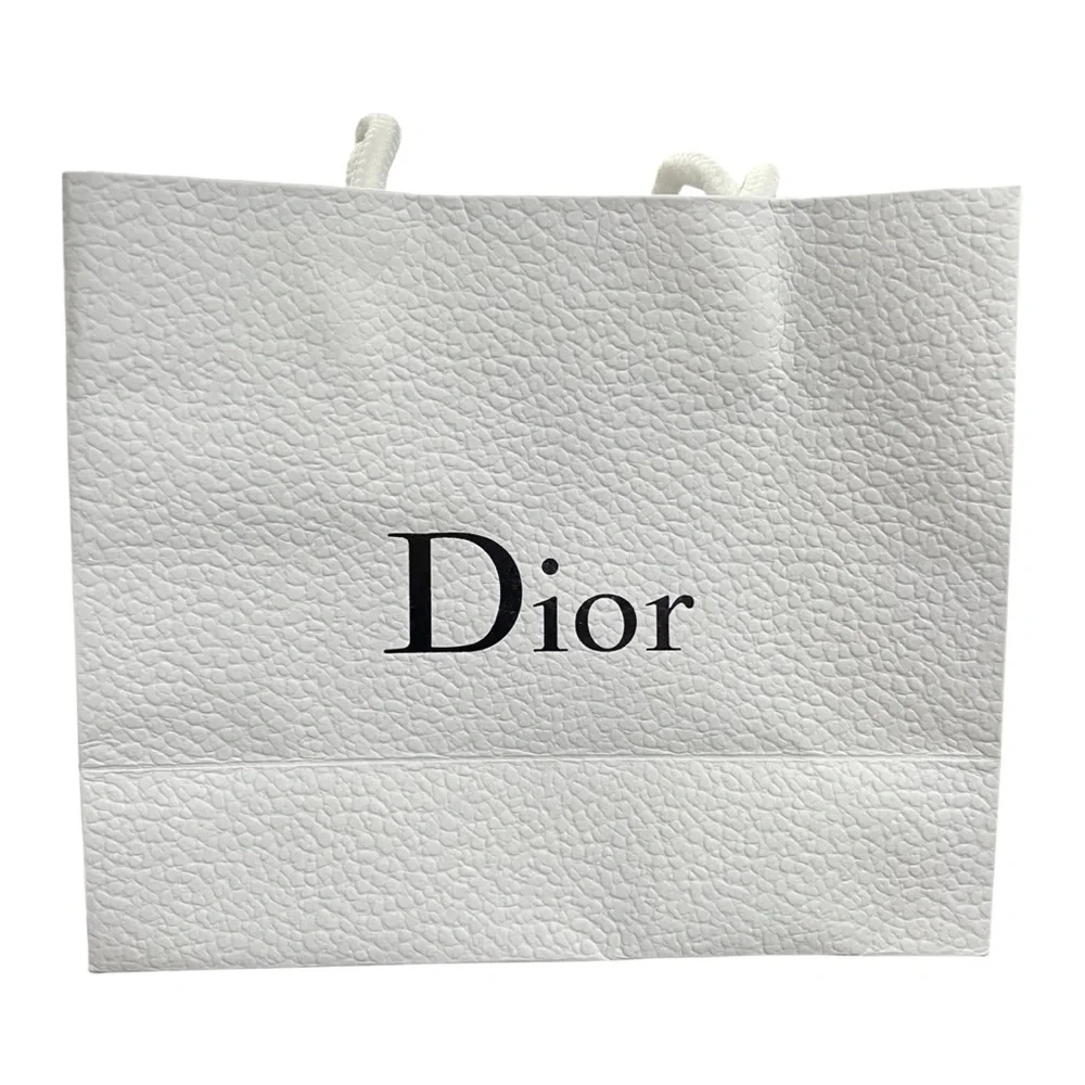 DIOR White Paper Bag 7”x3”x6”